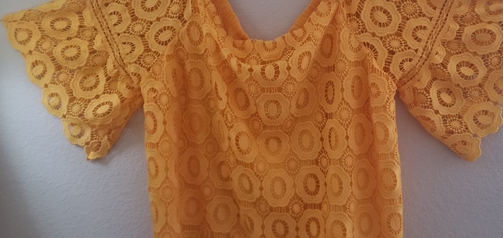 Yellow Embroidered Blouse